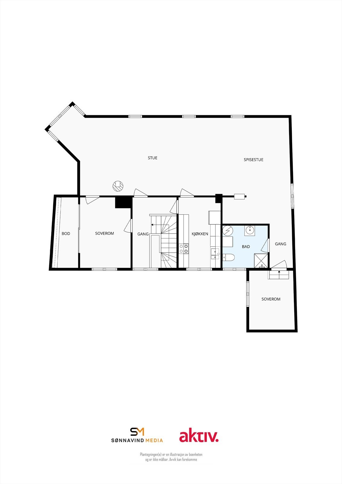 Plantegning 3. etasje. Galleribilde