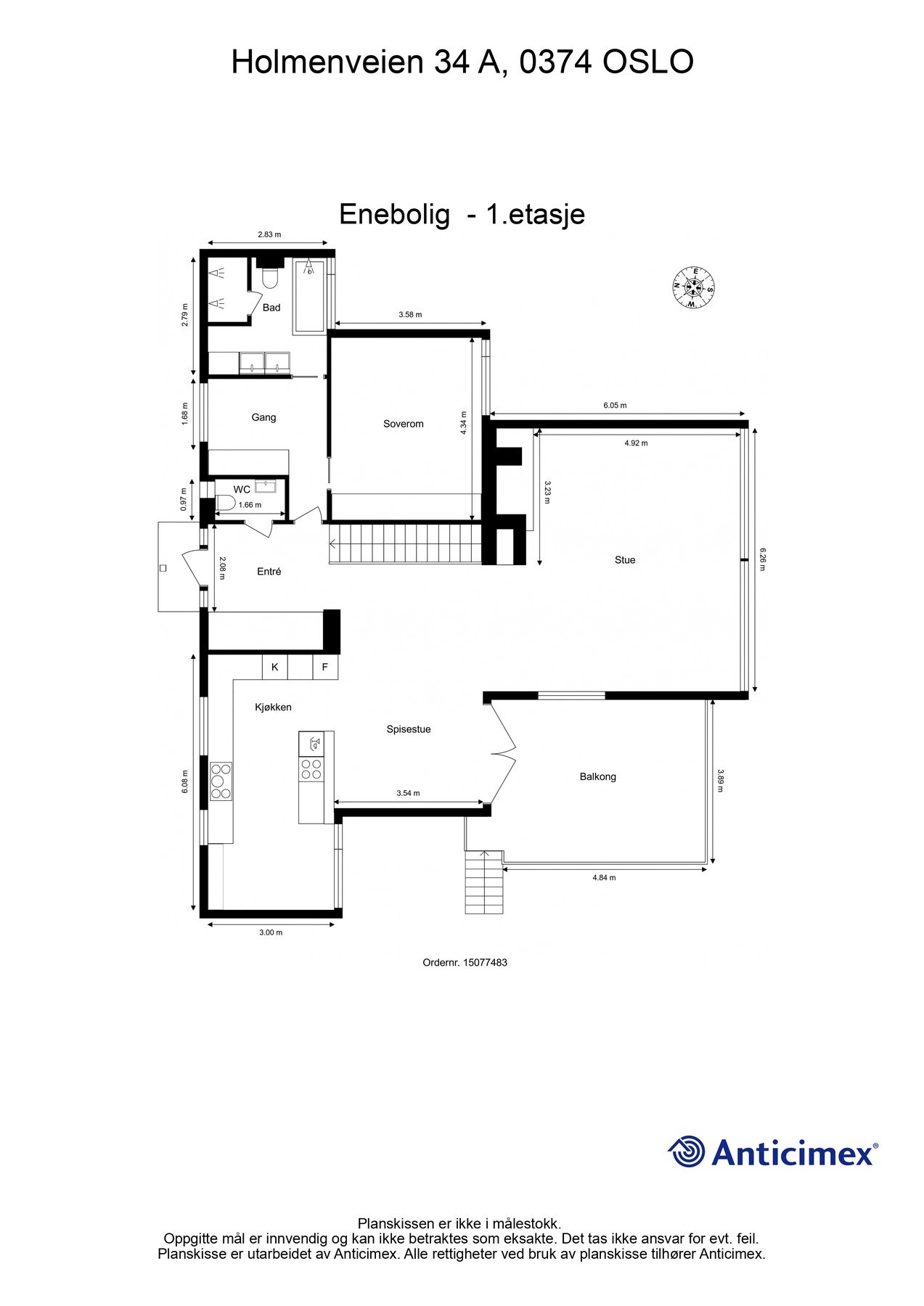 Plantegning 1. etasje. Galleribilde