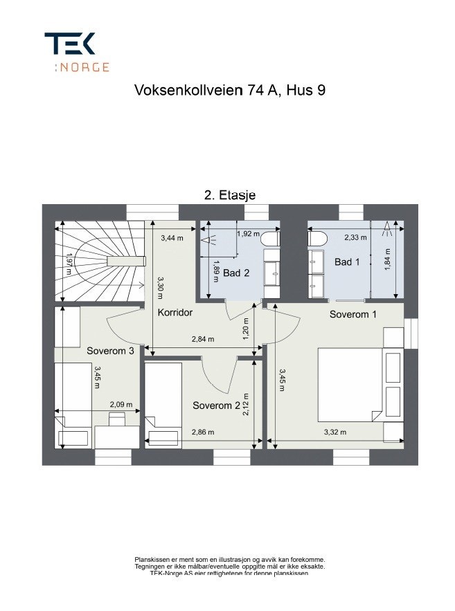 Plantegning - 2. etasje Galleribilde
