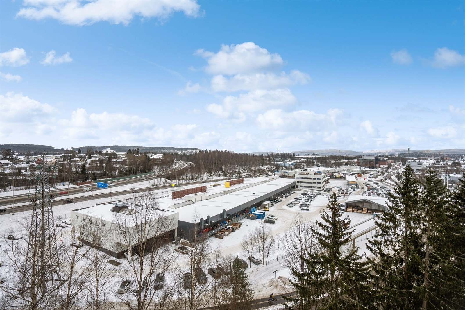 Fin utsikt fra balkongen. Galleribilde