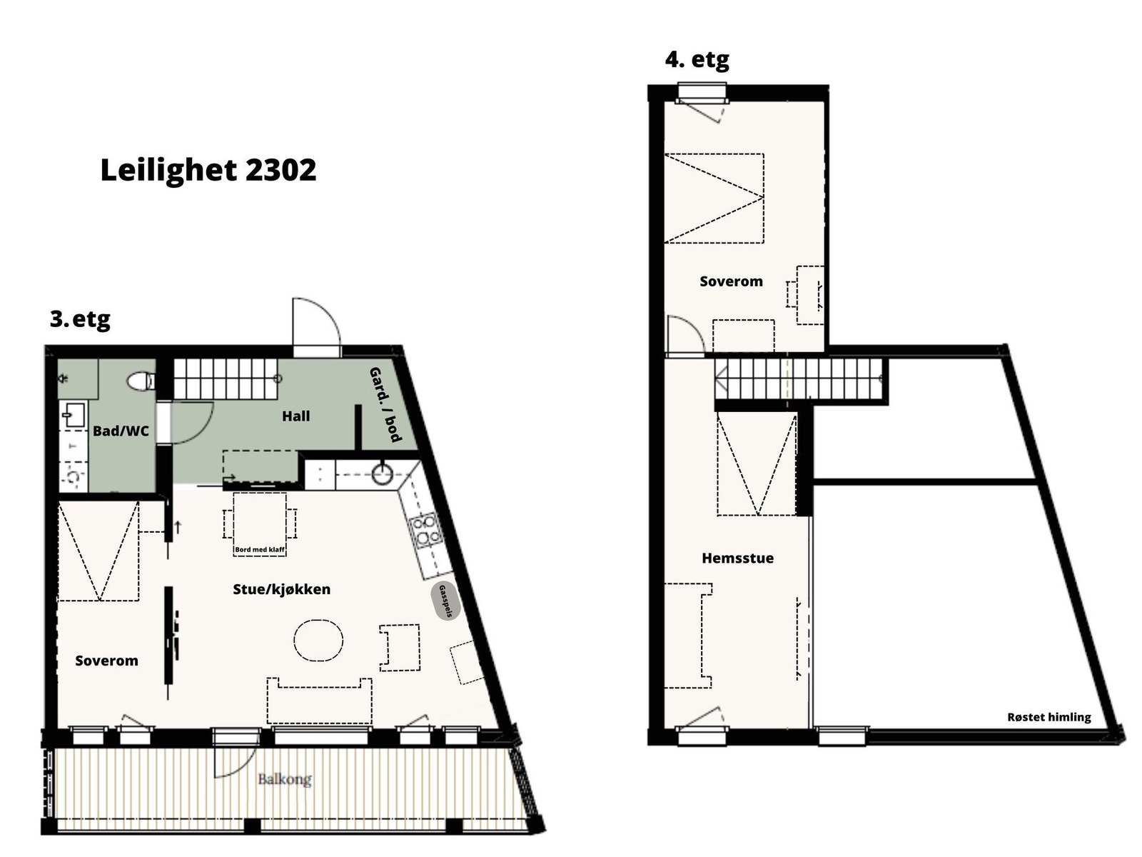 Effektiv planløsning over to etasjer. I tillegg: Bod, skilocker og P-plass i kjeller. Galleribilde