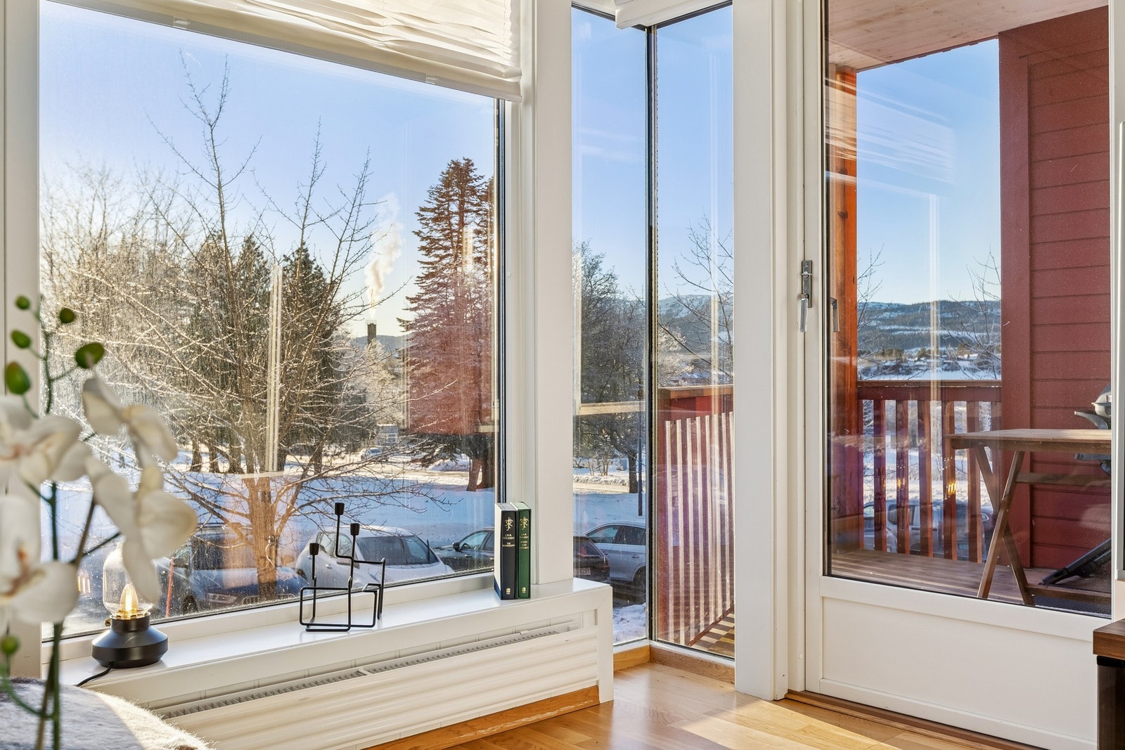 Sørvendt balkong med nydelig utsikt mot vassfjellet Galleribilde