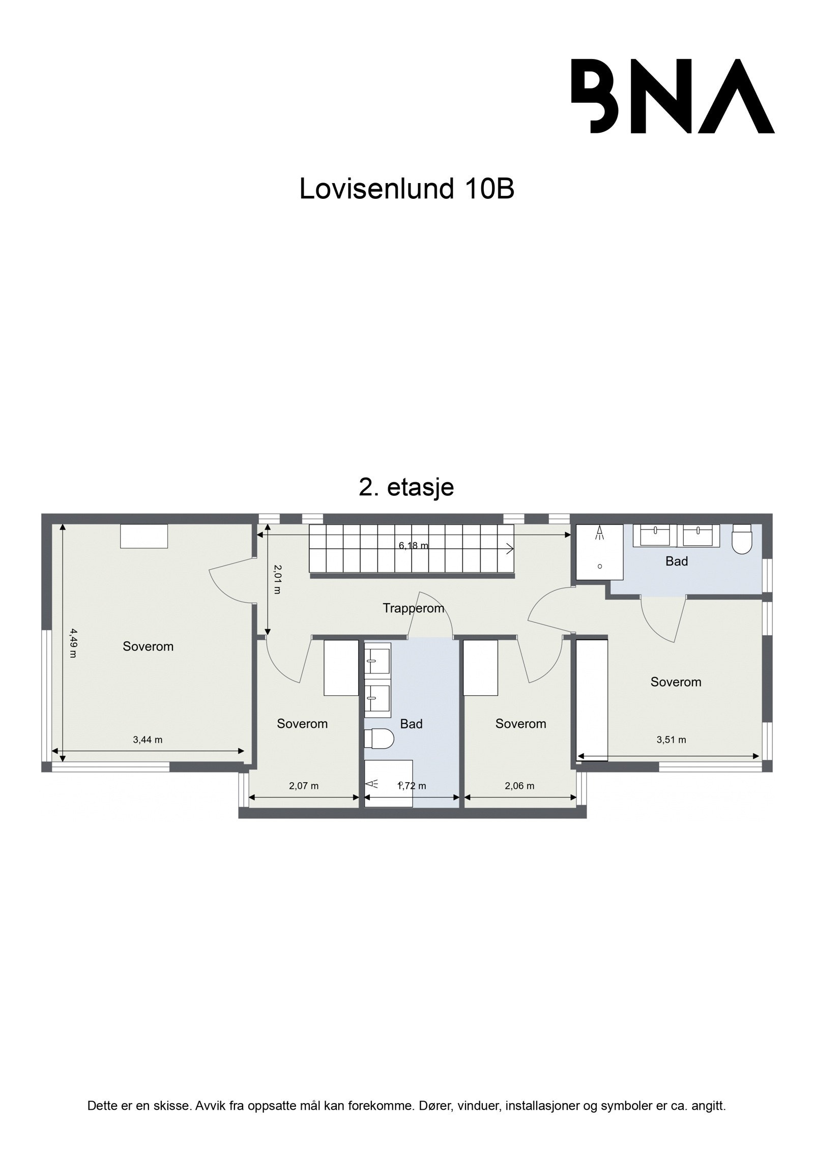 Plantegning - 2. etasje Galleribilde