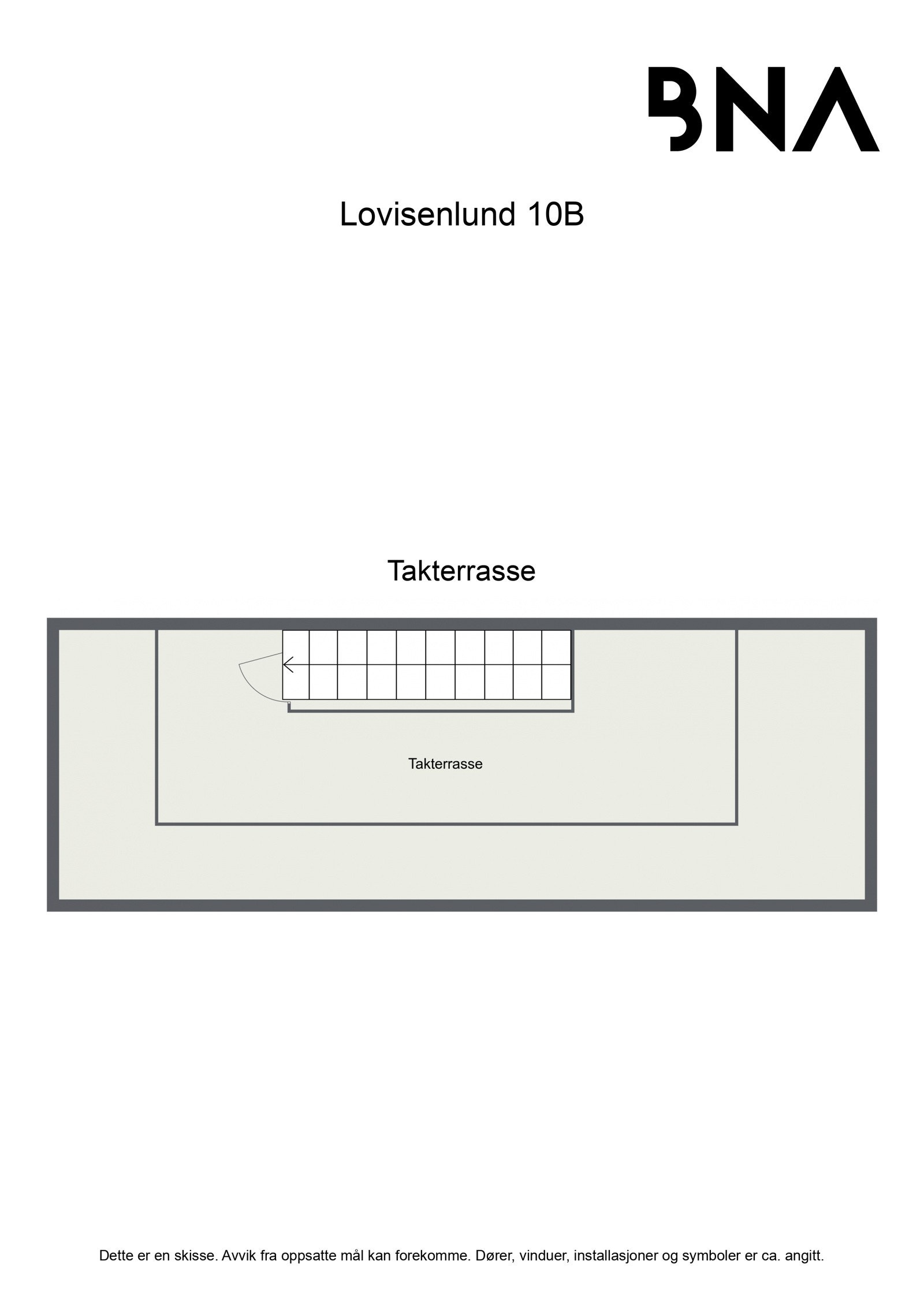 Plantegning - Takterrasse Galleribilde