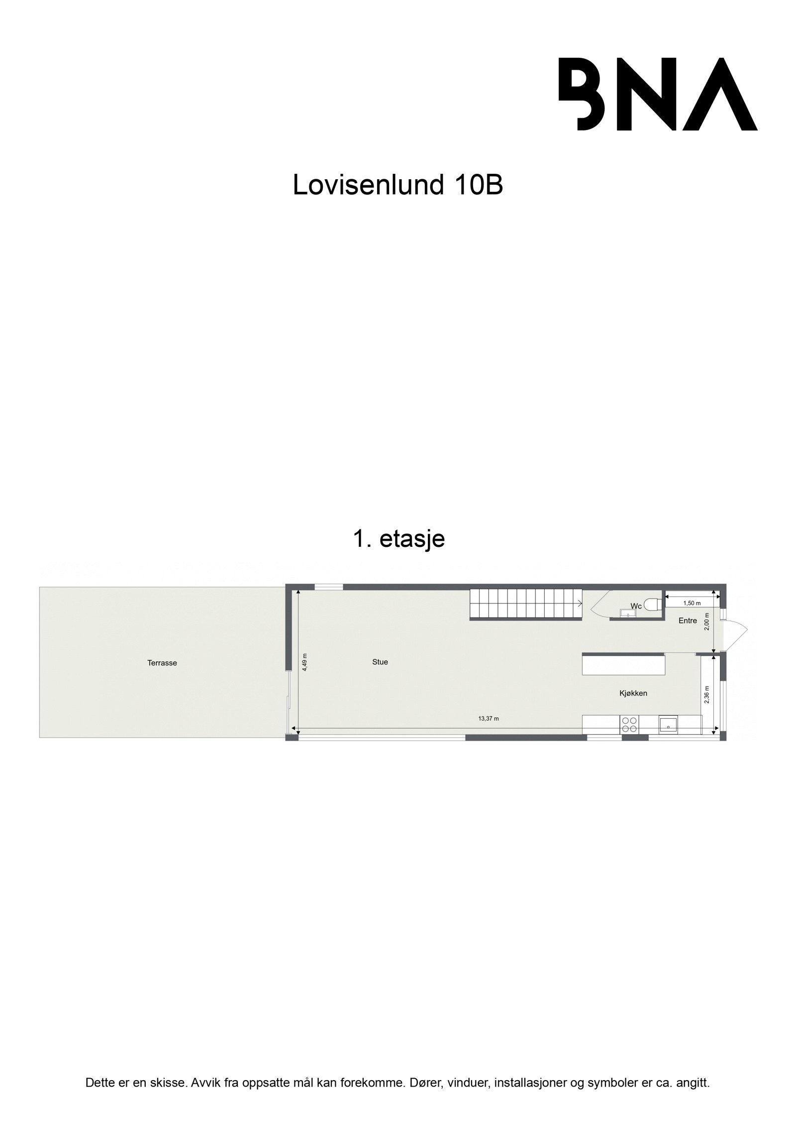 Plantegning - 1. etasje Galleribilde