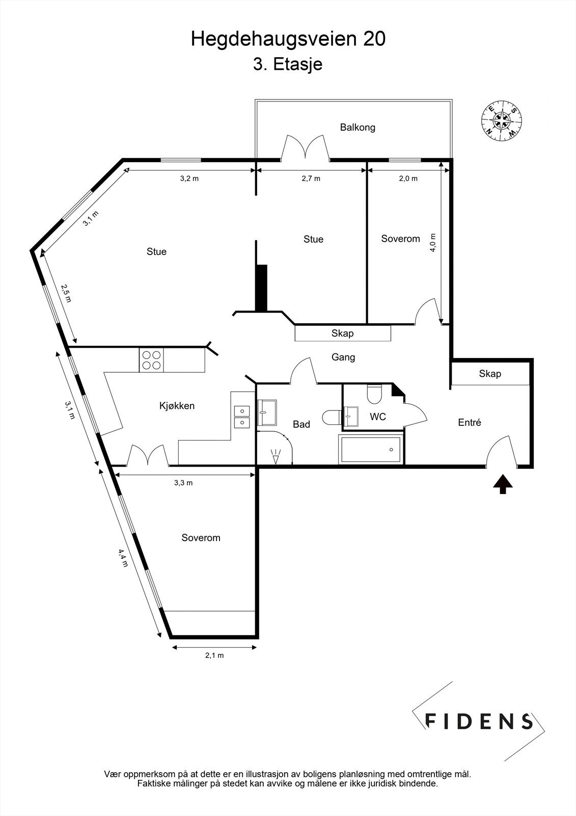 Plantegning Galleribilde