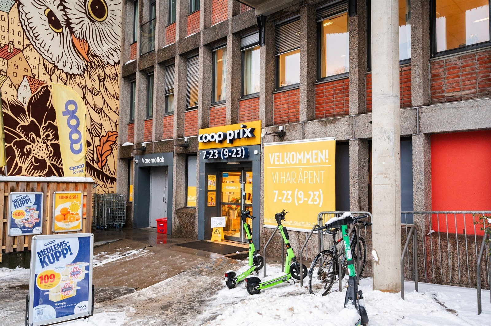 Dagligvarehandelen gjøres enkelt hos Coop Prix, som ligger kun et par minutter unna. Galleribilde