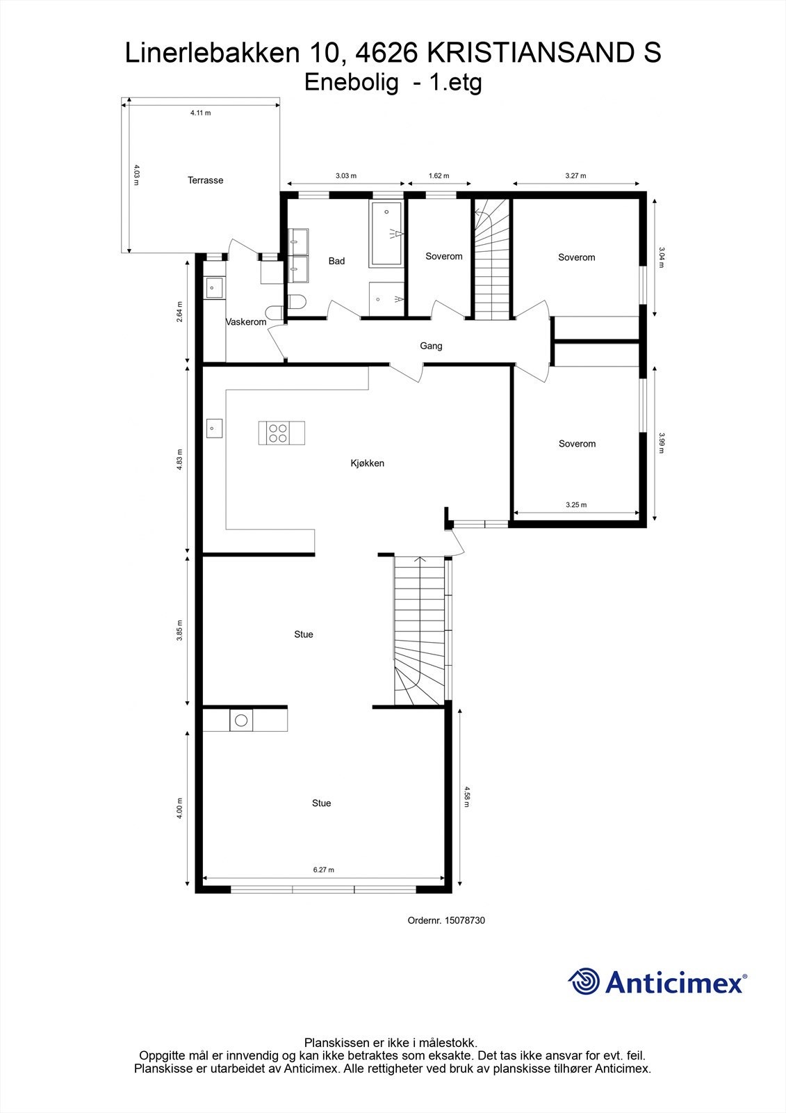 Plantegning - 1.etasje Galleribilde