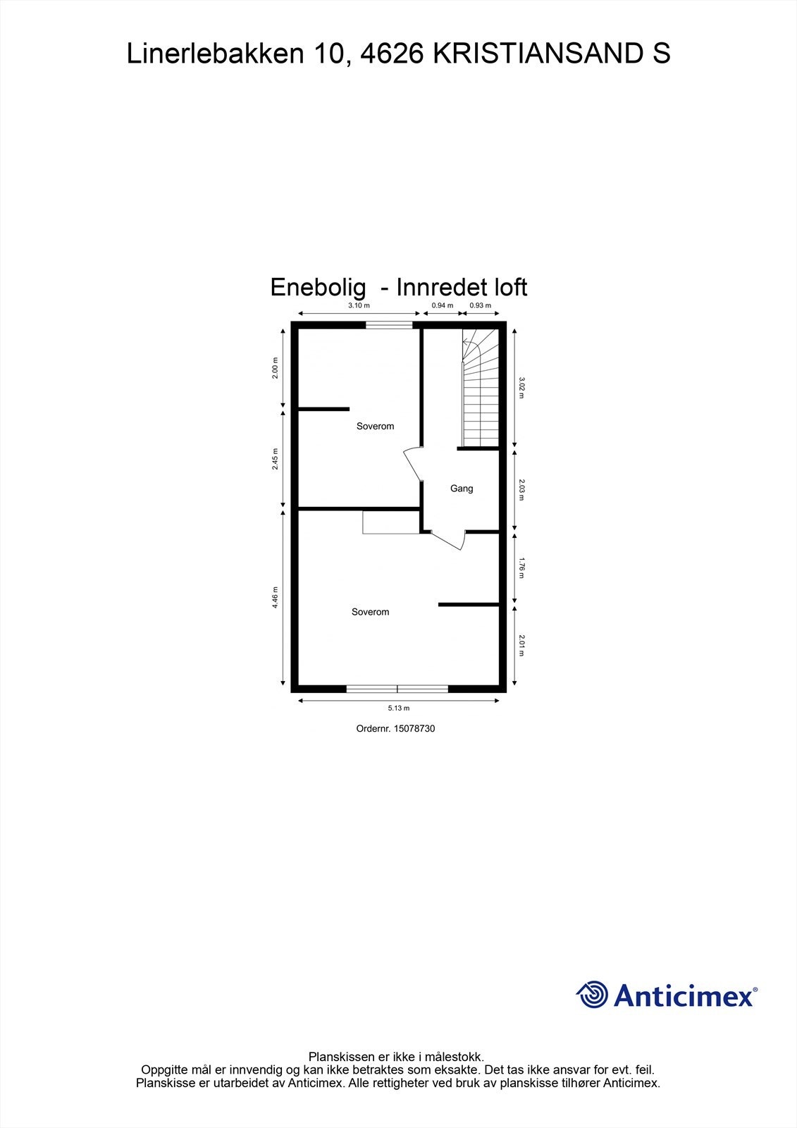 Plantegning- Loft Galleribilde