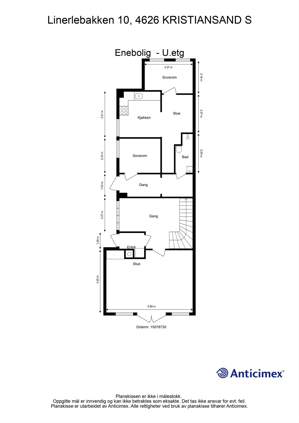 Plantegning U.etasje Galleribilde