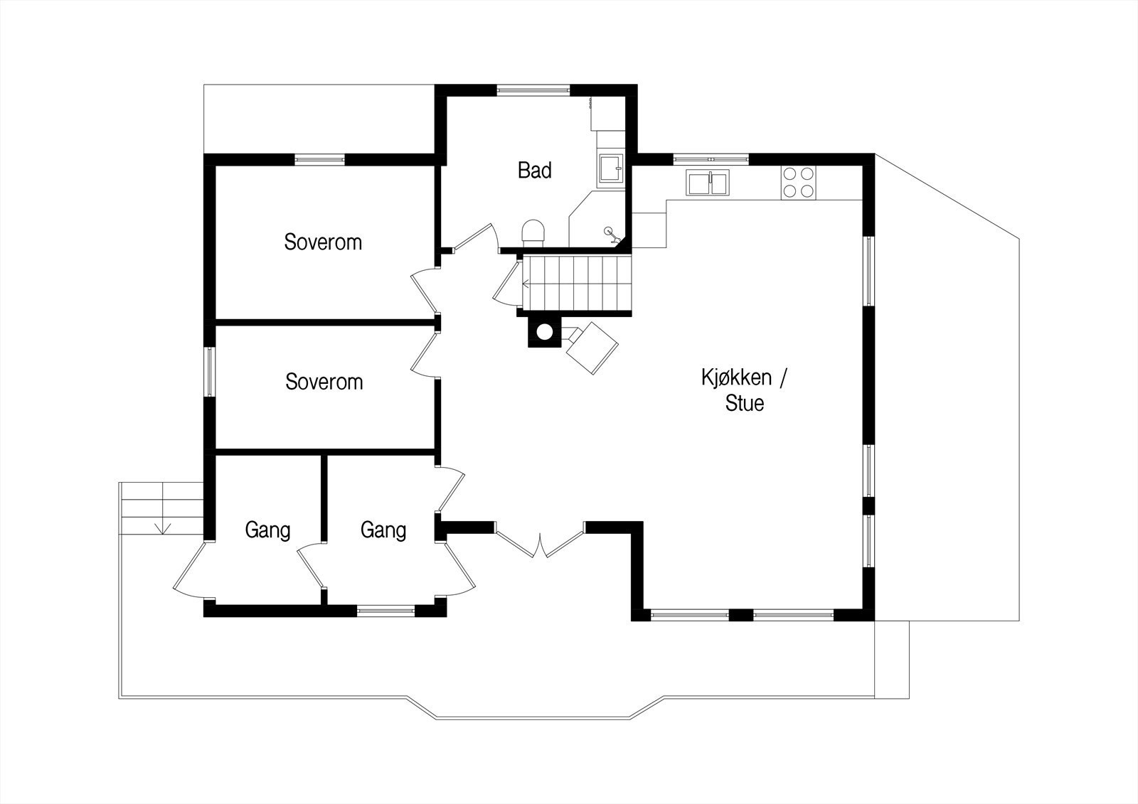 Plantegning Galleribilde