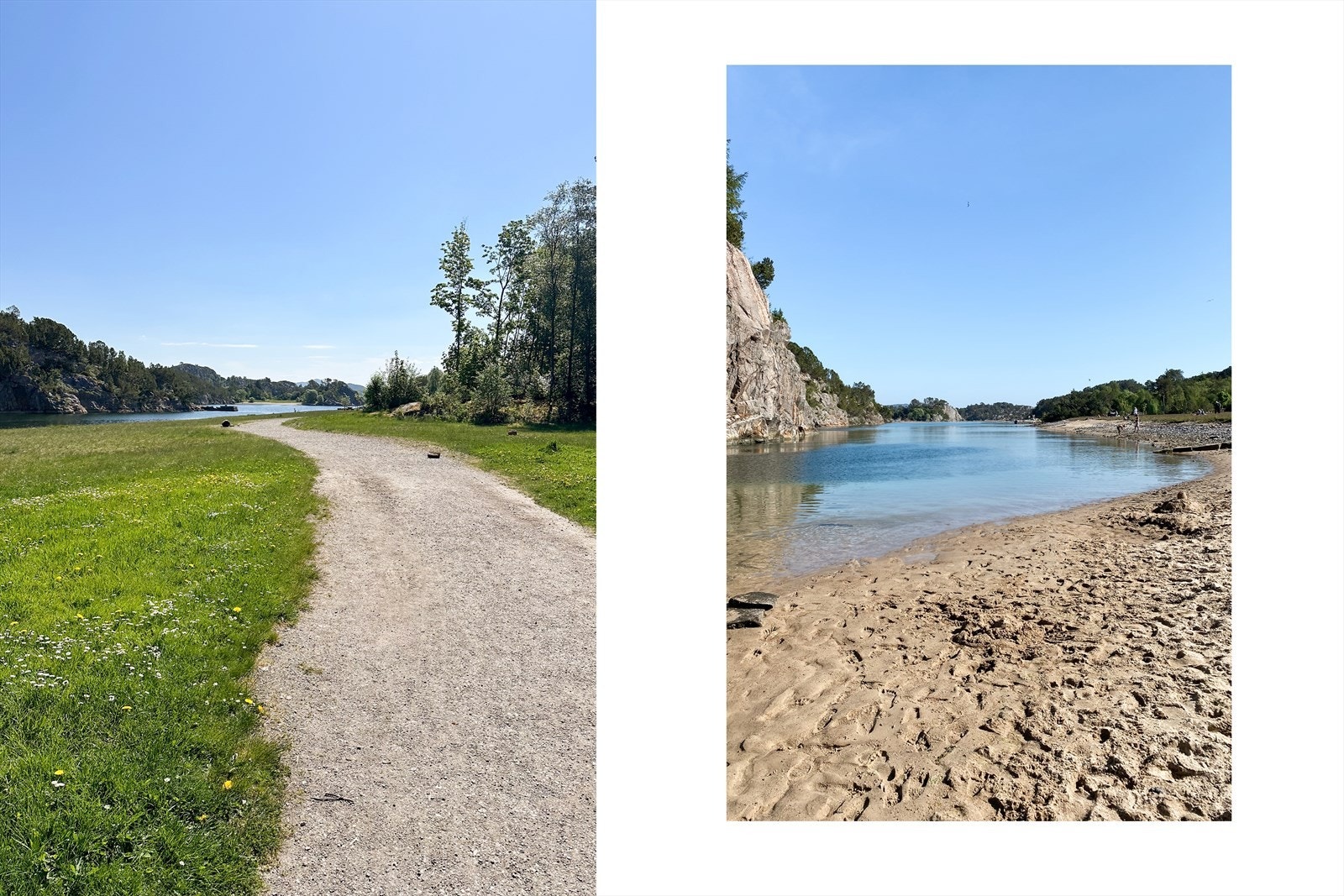 Det er flere flotte turmuligheter og badeplasser i nærområdet. Galleribilde
