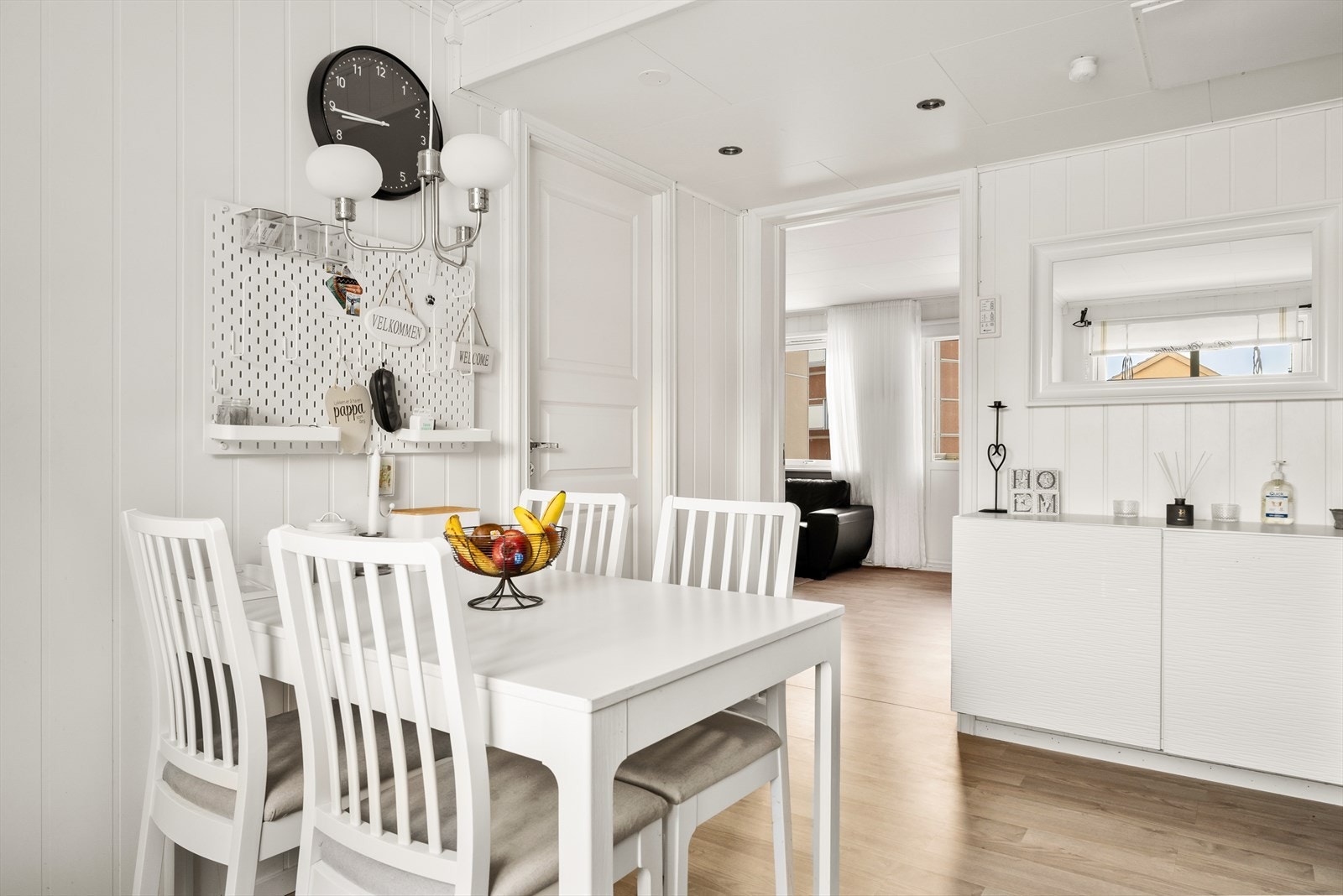 Her er det god plass til spisegruppe. Galleribilde