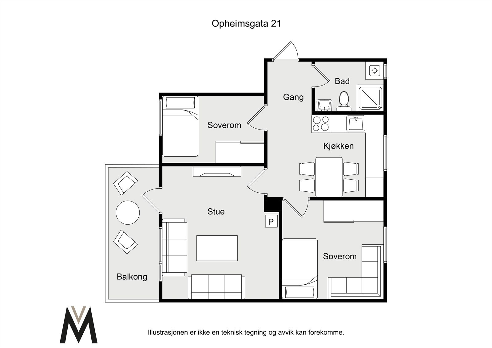 Plantegning. Galleribilde