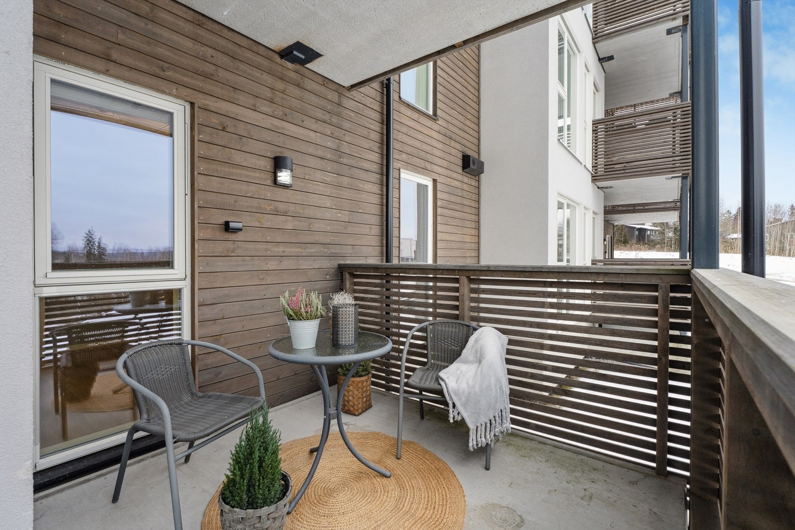 Balkongen er 9 kvm og vestvendt. Galleribilde