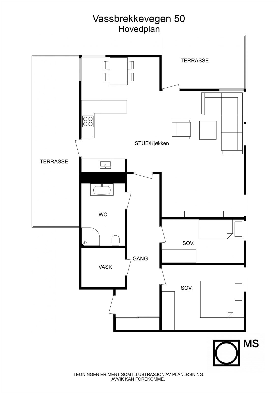 Plantegning Galleribilde