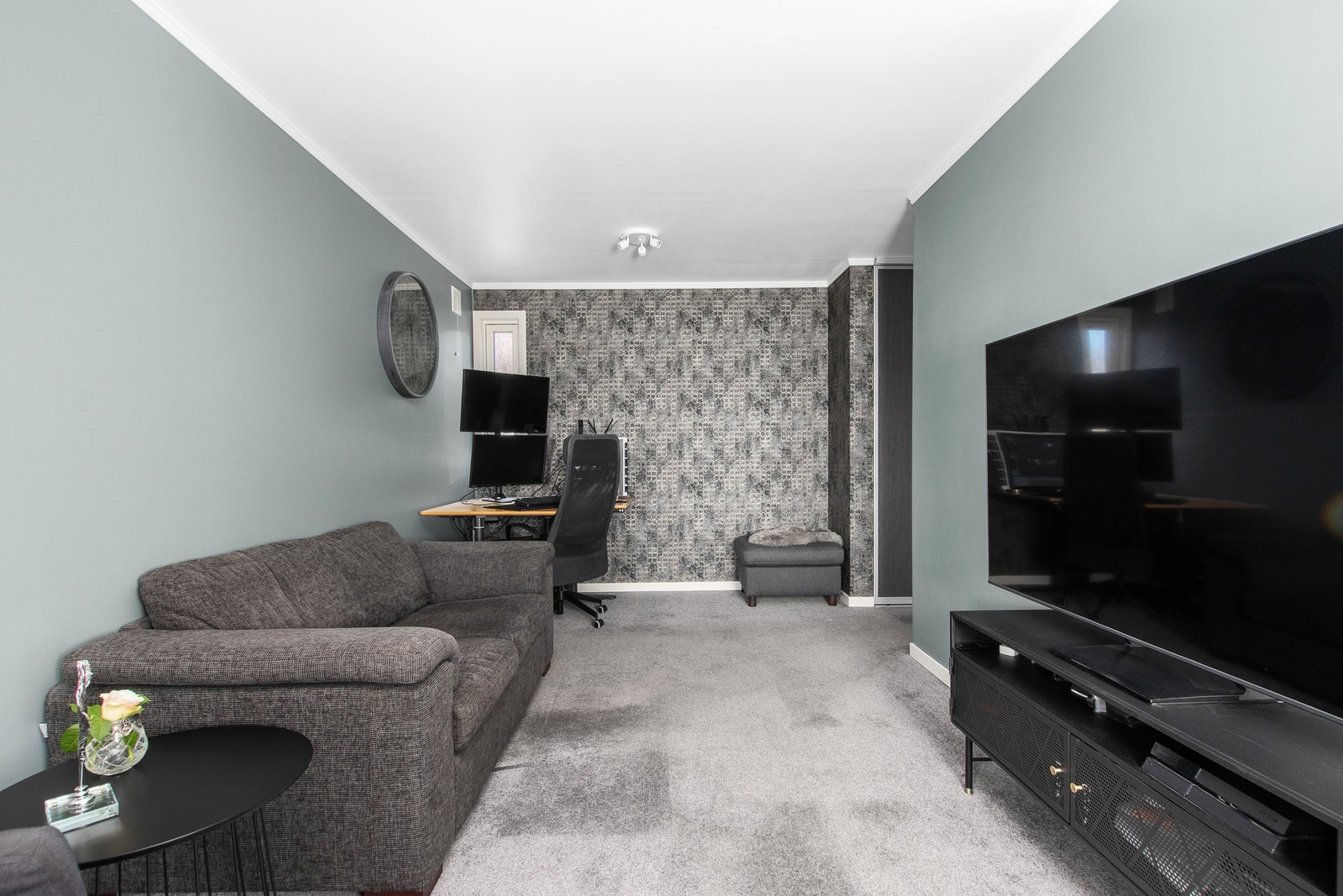 Hovedsoverom som i dag brukes som kontor/stue. Galleribilde