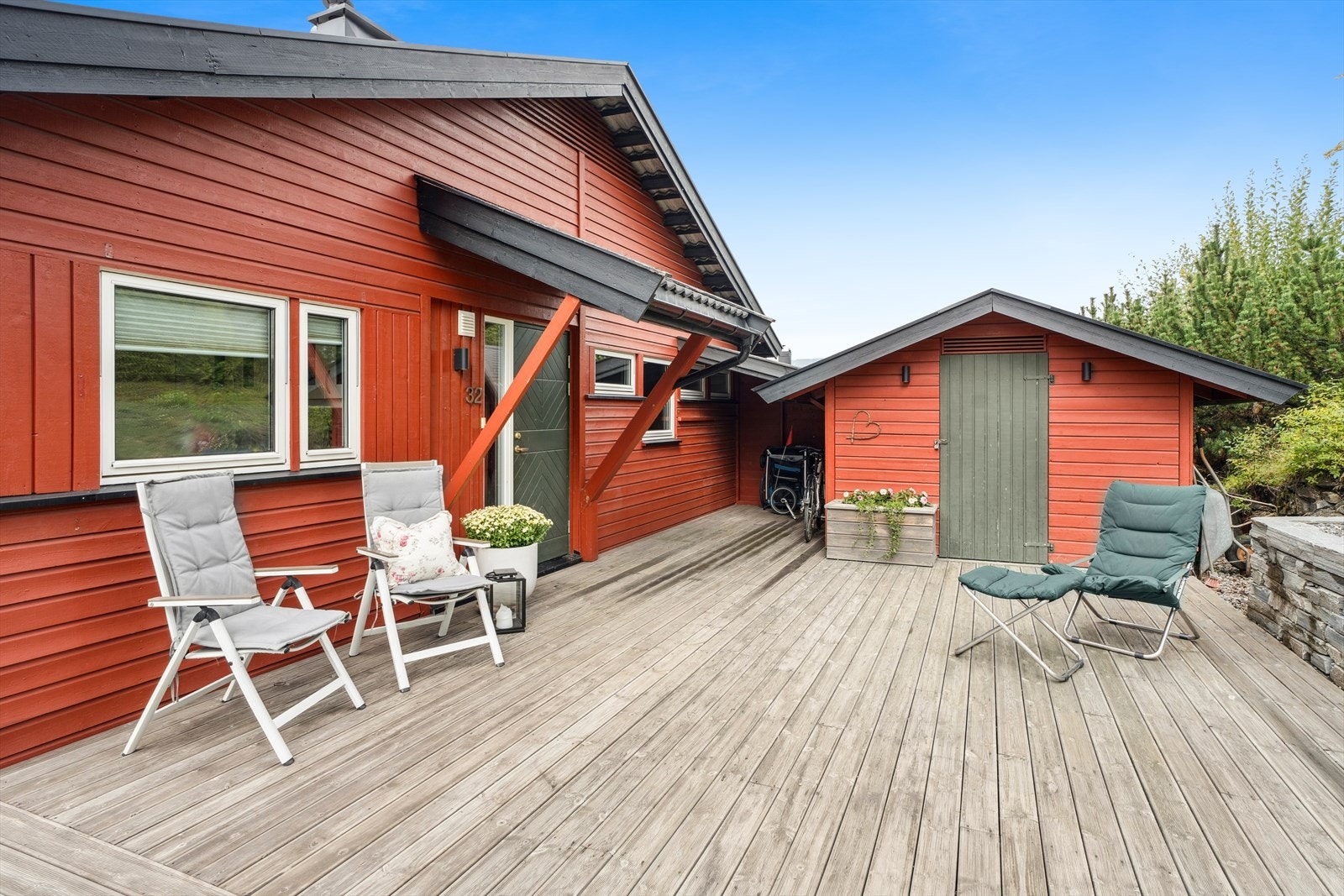 Flott opparbeidet uteområde. Galleribilde