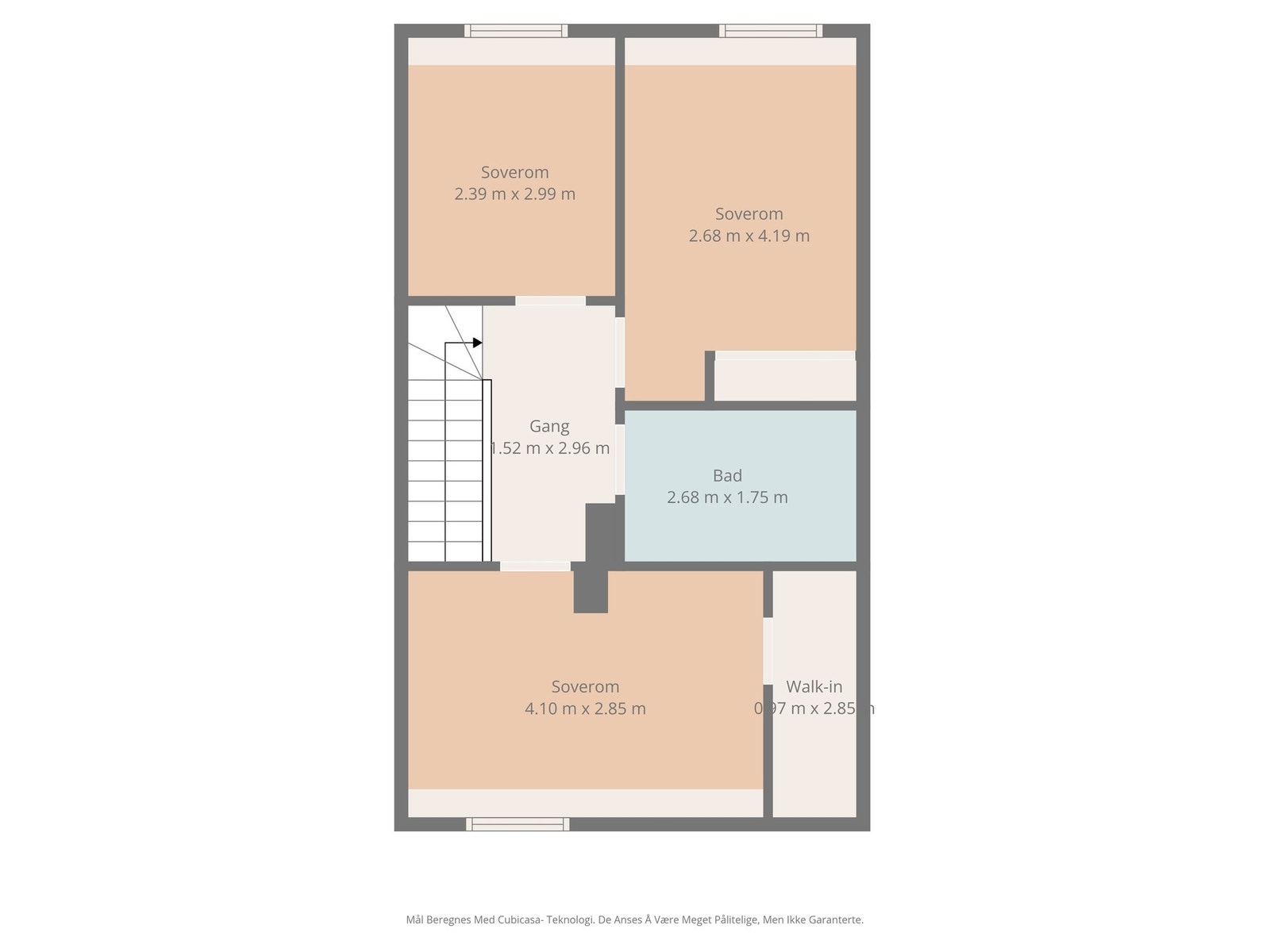 Plantegning andre etasje Galleribilde