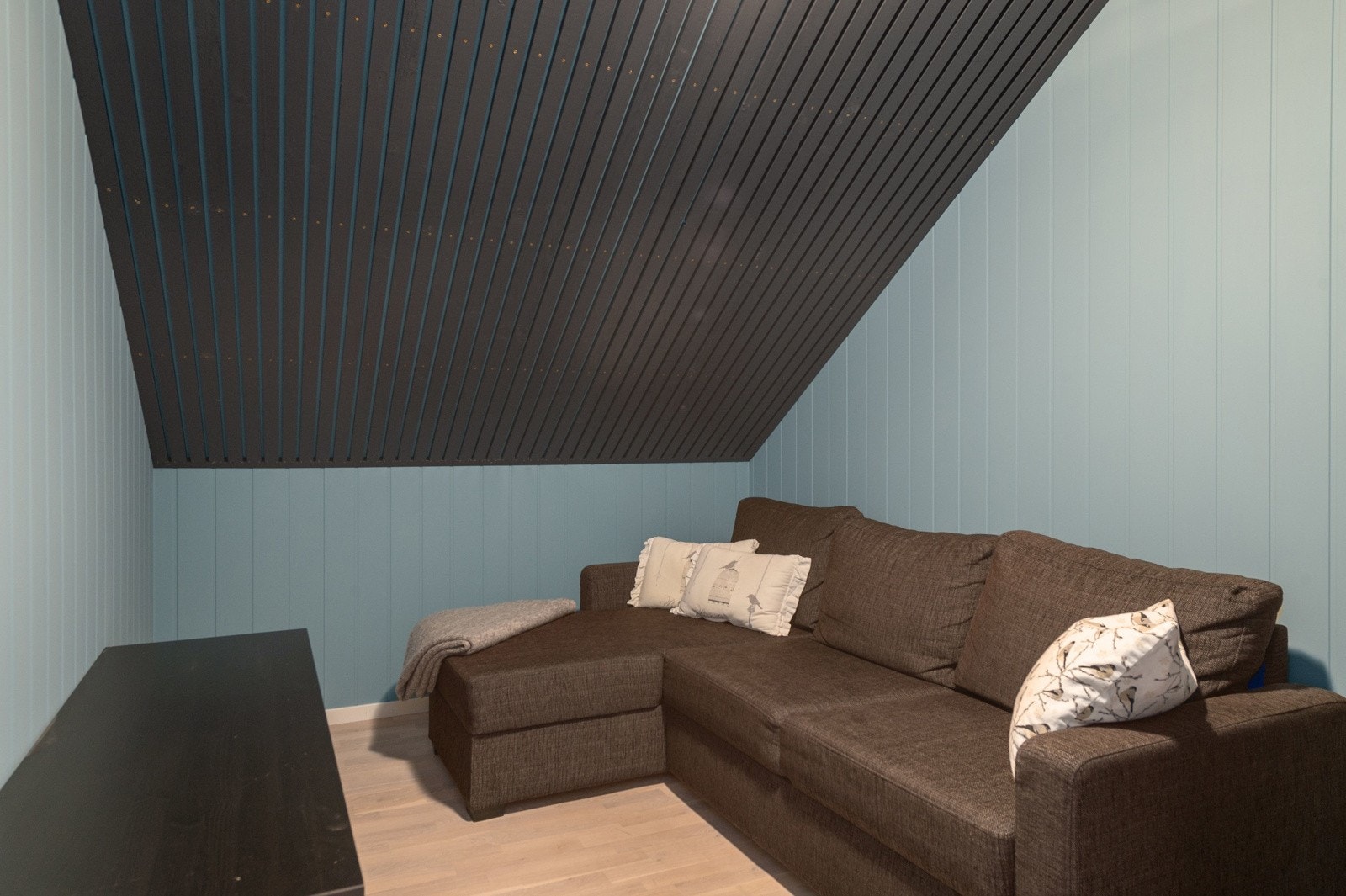 Bod som brukes som tv-rom. Galleribilde