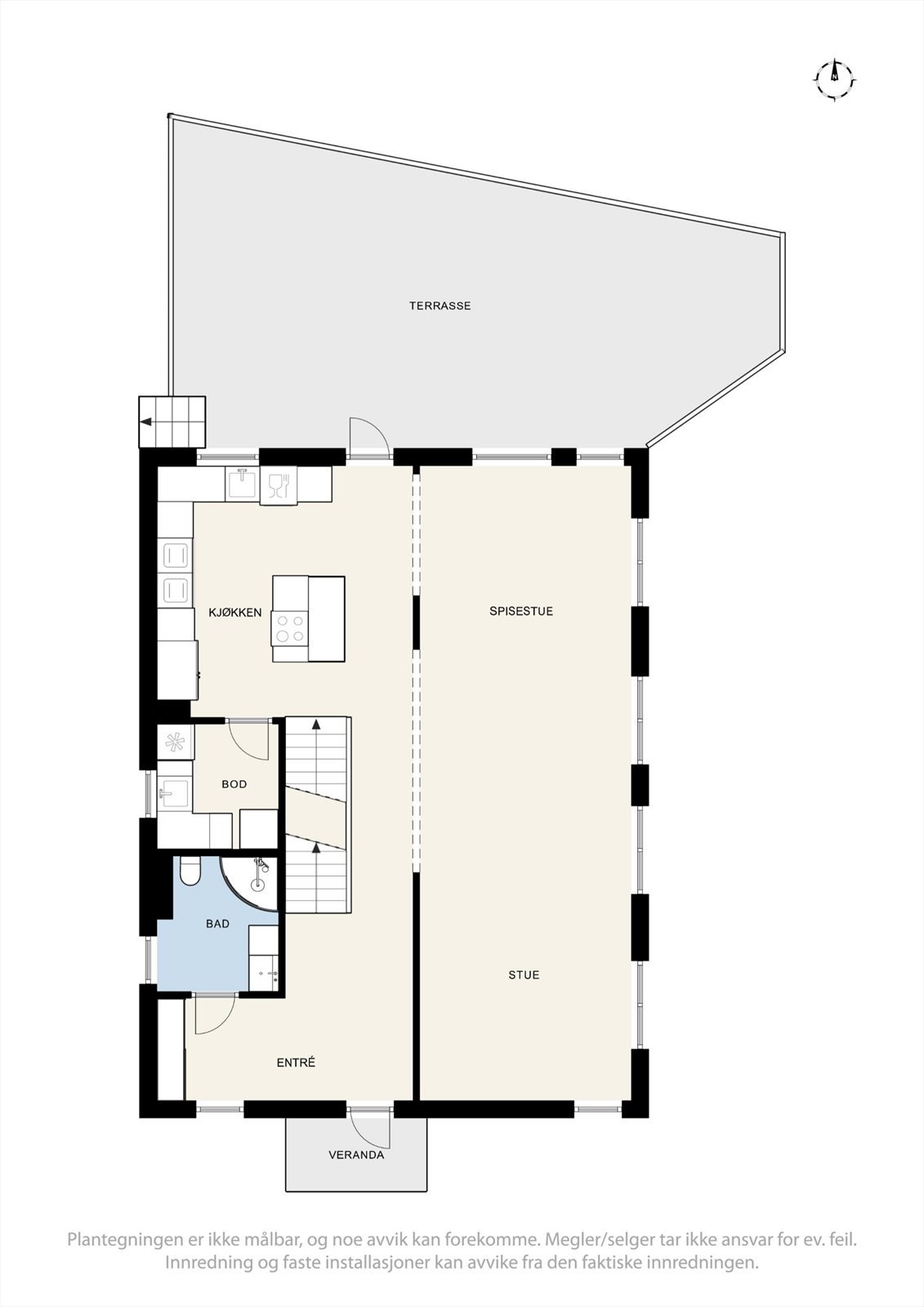 Plantegning 1. etasje. Galleribilde