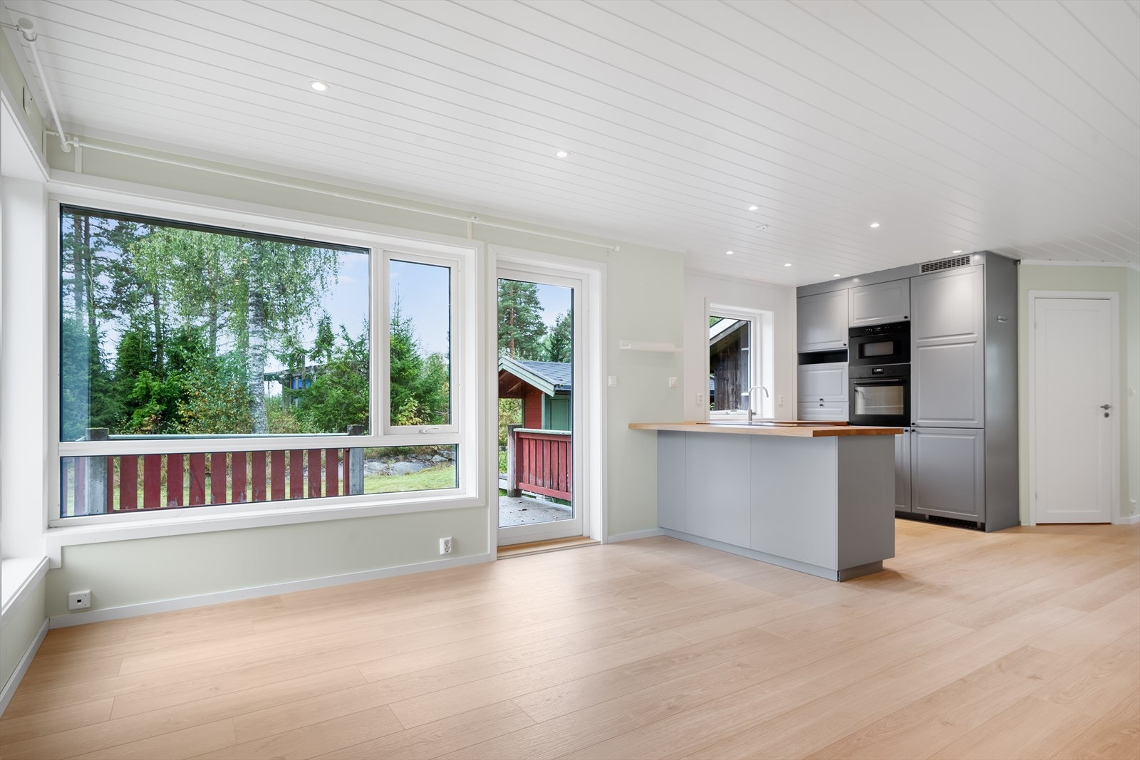 Hytta har gulvvarme. Galleribilde