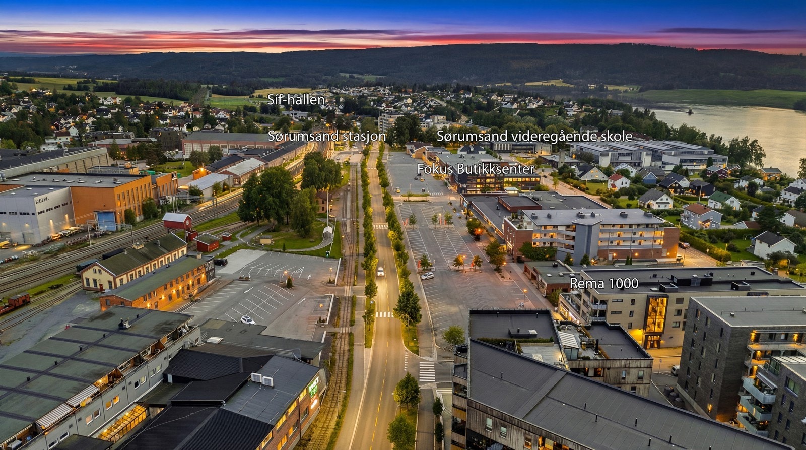 Sørumsand er et attraktivt tettsted med kort vei til både Lillestrøm og Oslo. Galleribilde