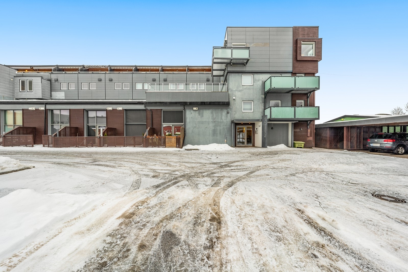 Sameiet består av både leiligheter og næringsseksjoner. Galleribilde