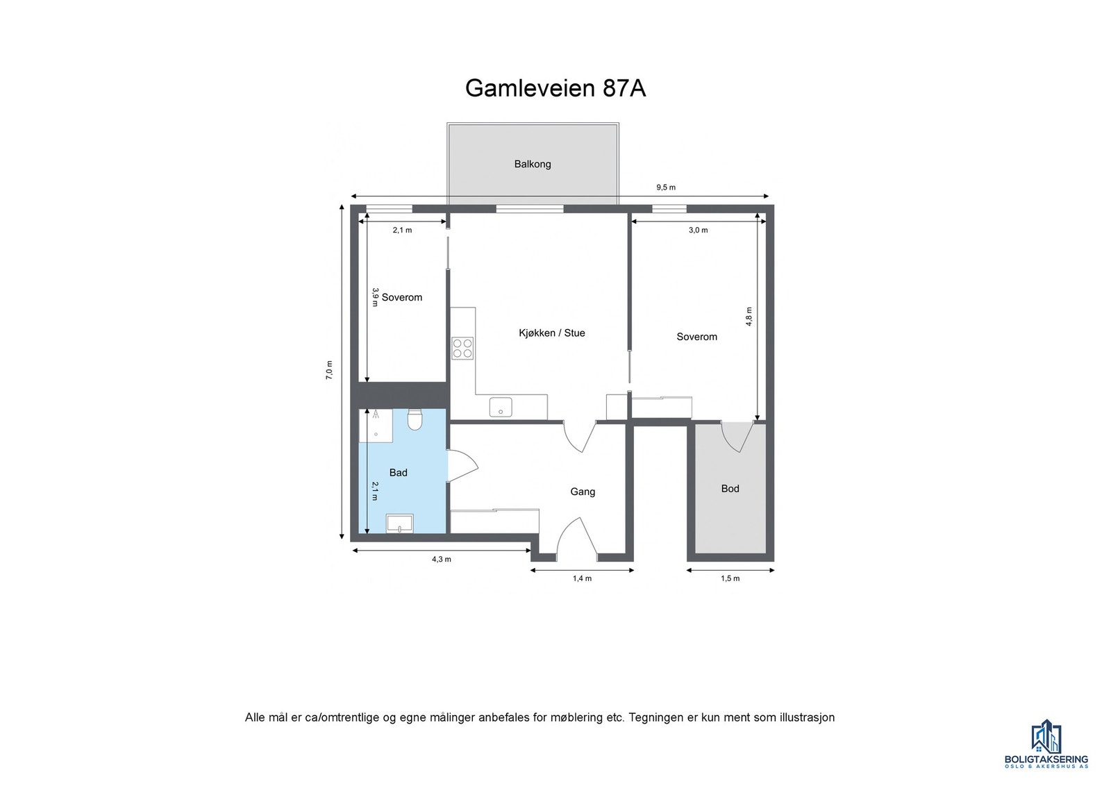 Plantegning Galleribilde