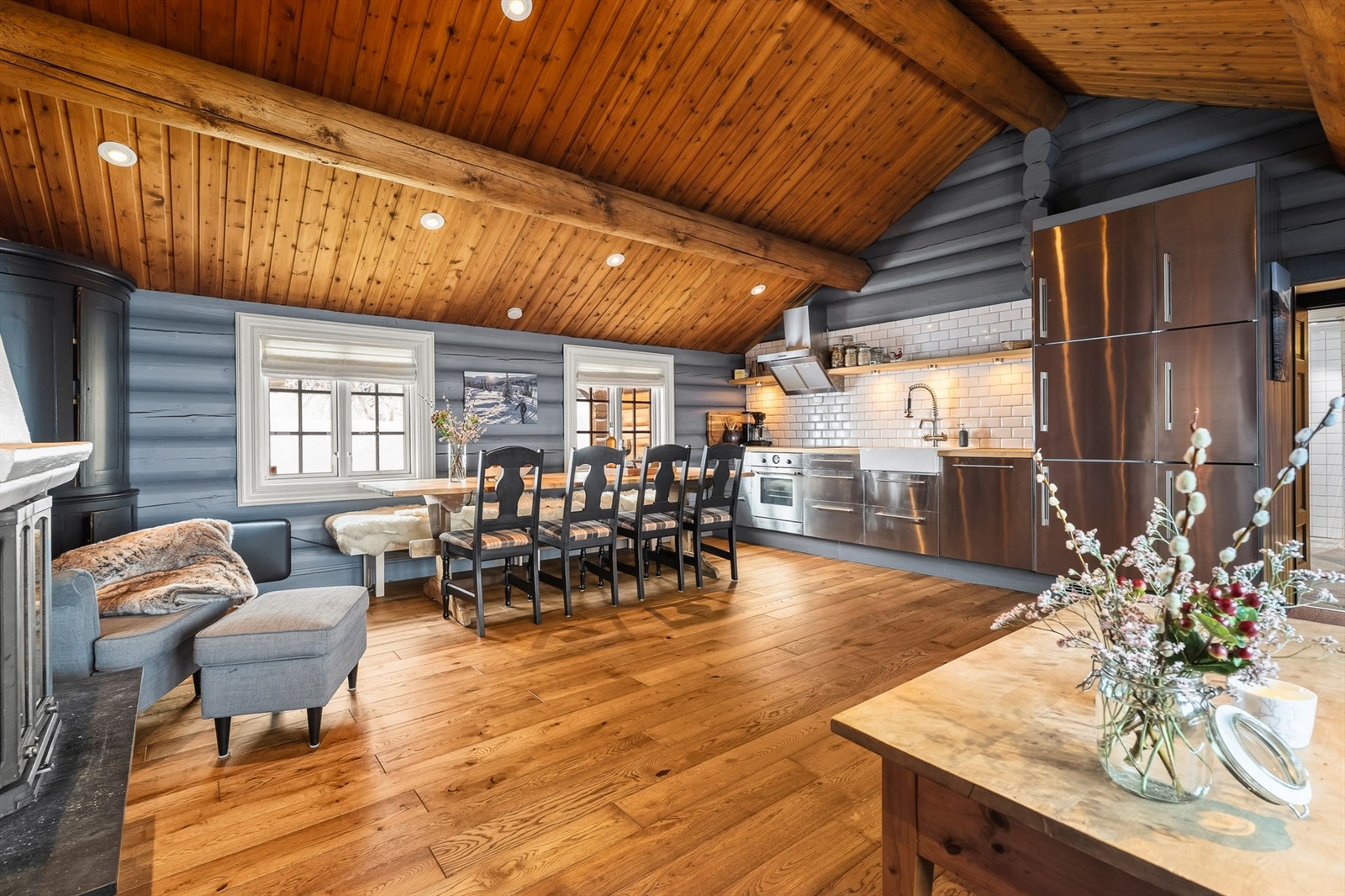 Hytta fremstår svært godt egnet som familiehytte Galleribilde