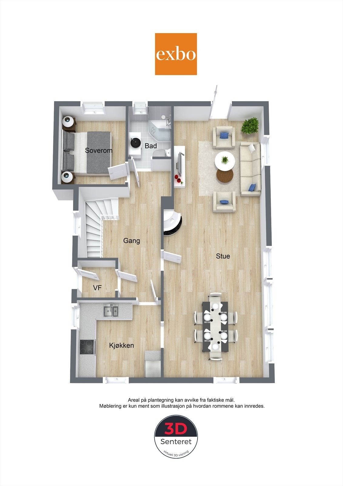 Plantegning første etasje. Galleribilde