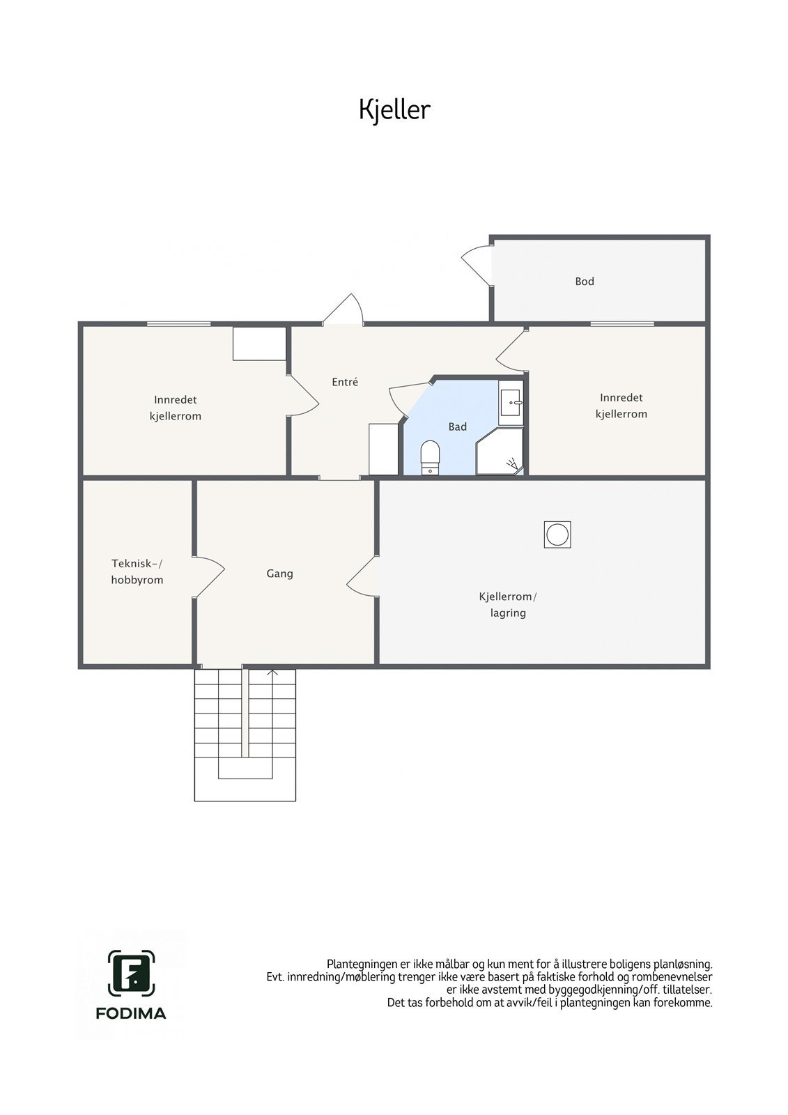 Plantegning kjeller Galleribilde