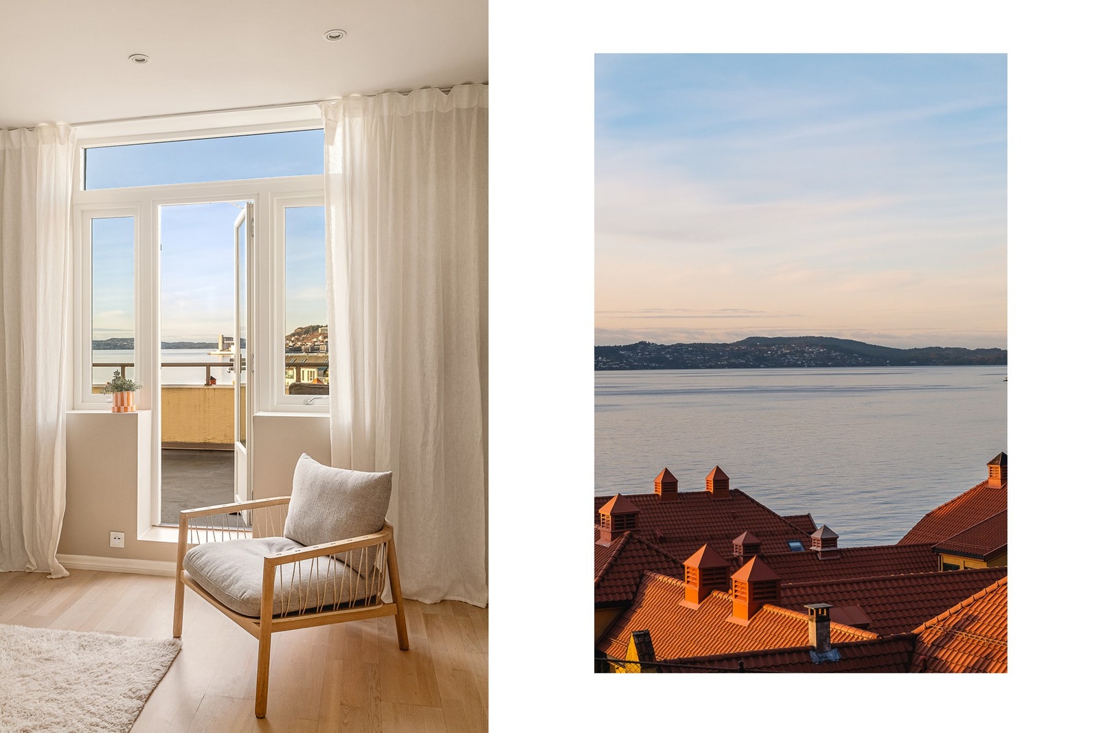 - Det er utgang til balkongen fra stuen - Galleribilde