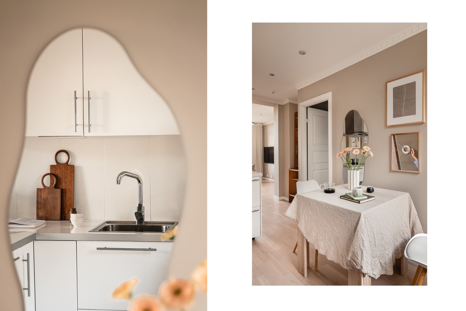 - Det er også plass til et lite spisebord - Galleribilde