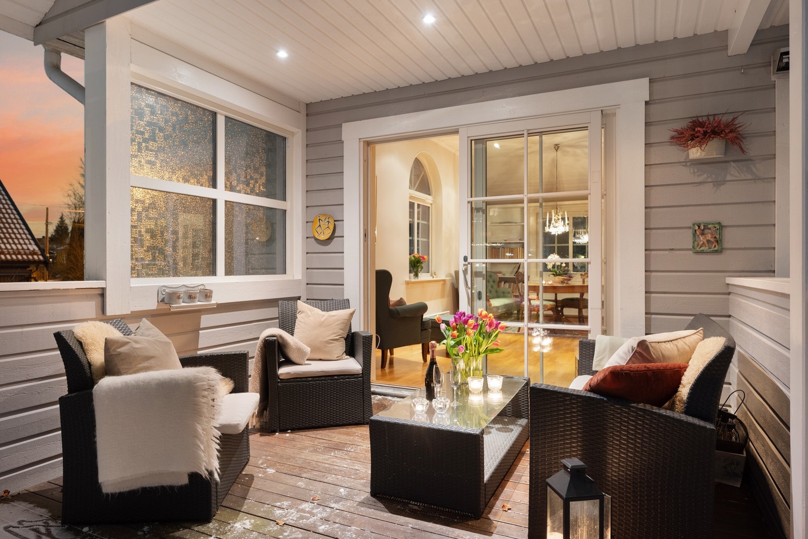 Hyggelig uteplass Galleribilde