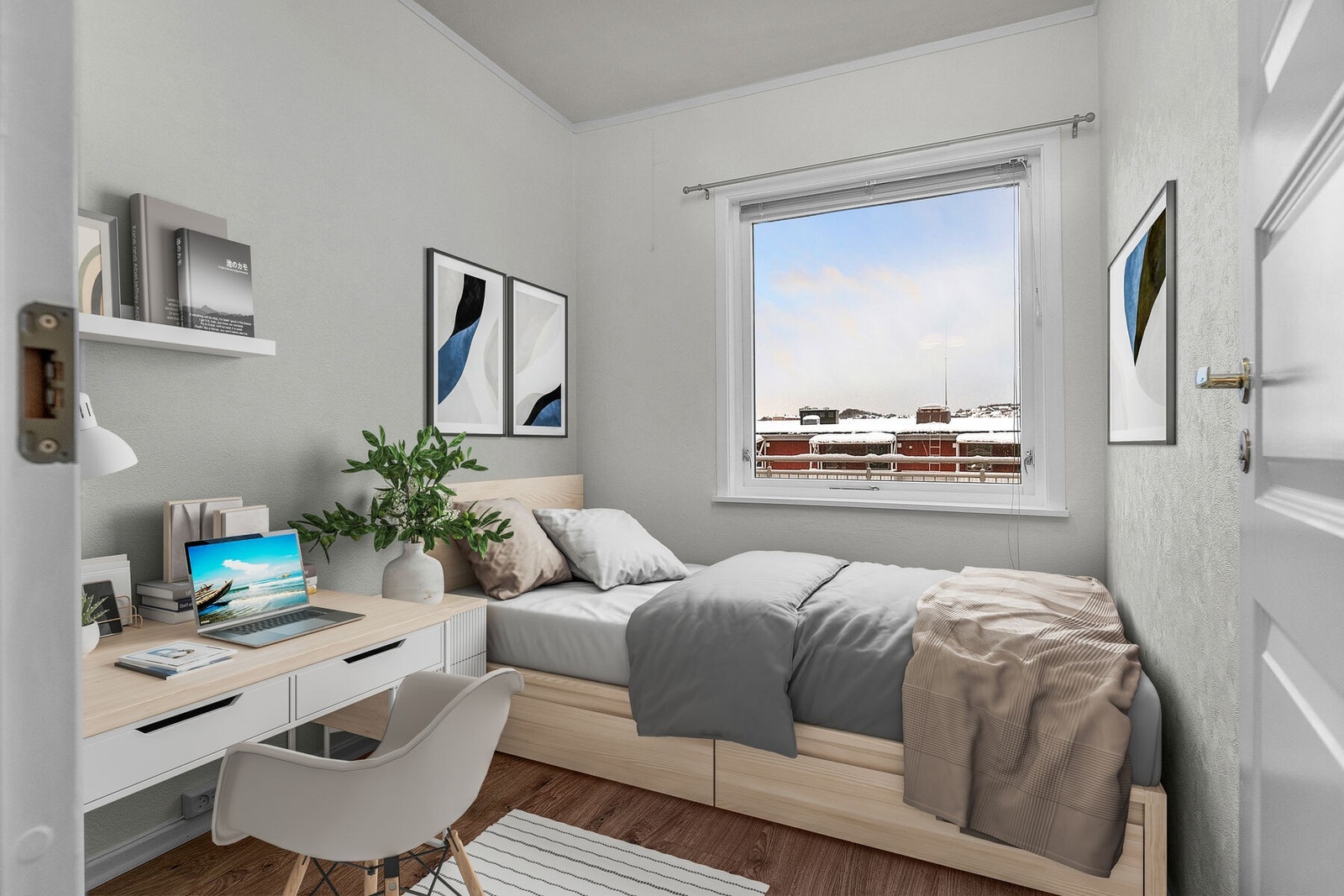 Soverom 2 (Digitalt møblert) Galleribilde