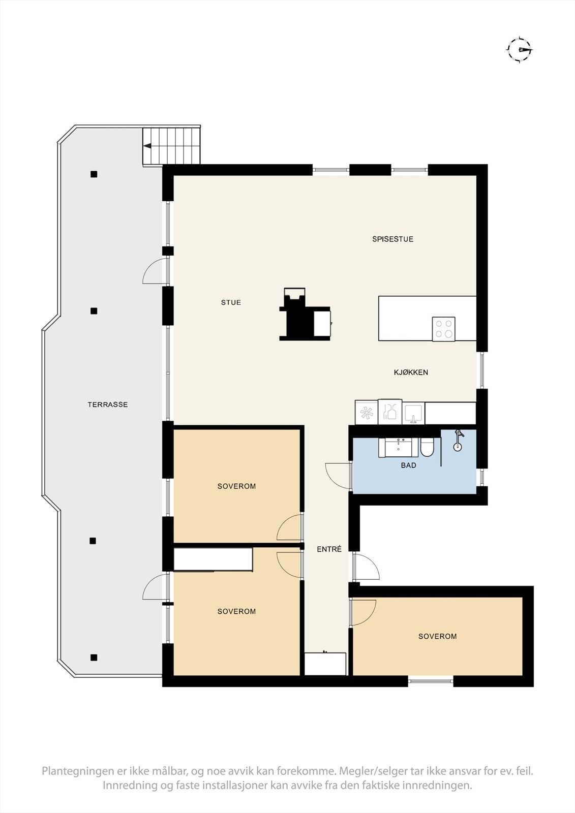 Plantegning 1. Etg. Galleribilde