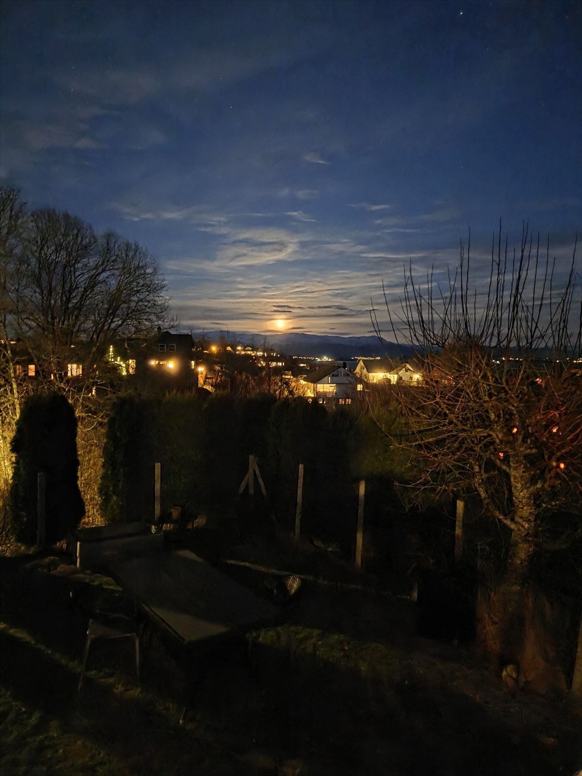 Kvelds utsikt Galleribilde