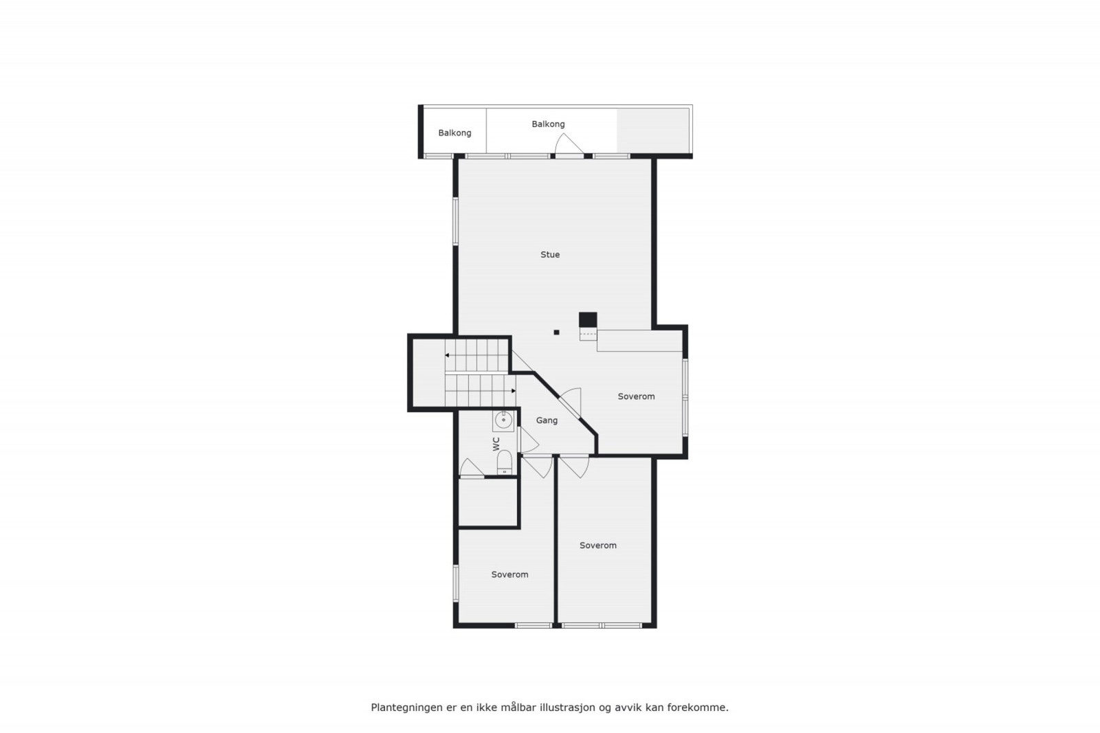 Plantegning 2. etasje Galleribilde