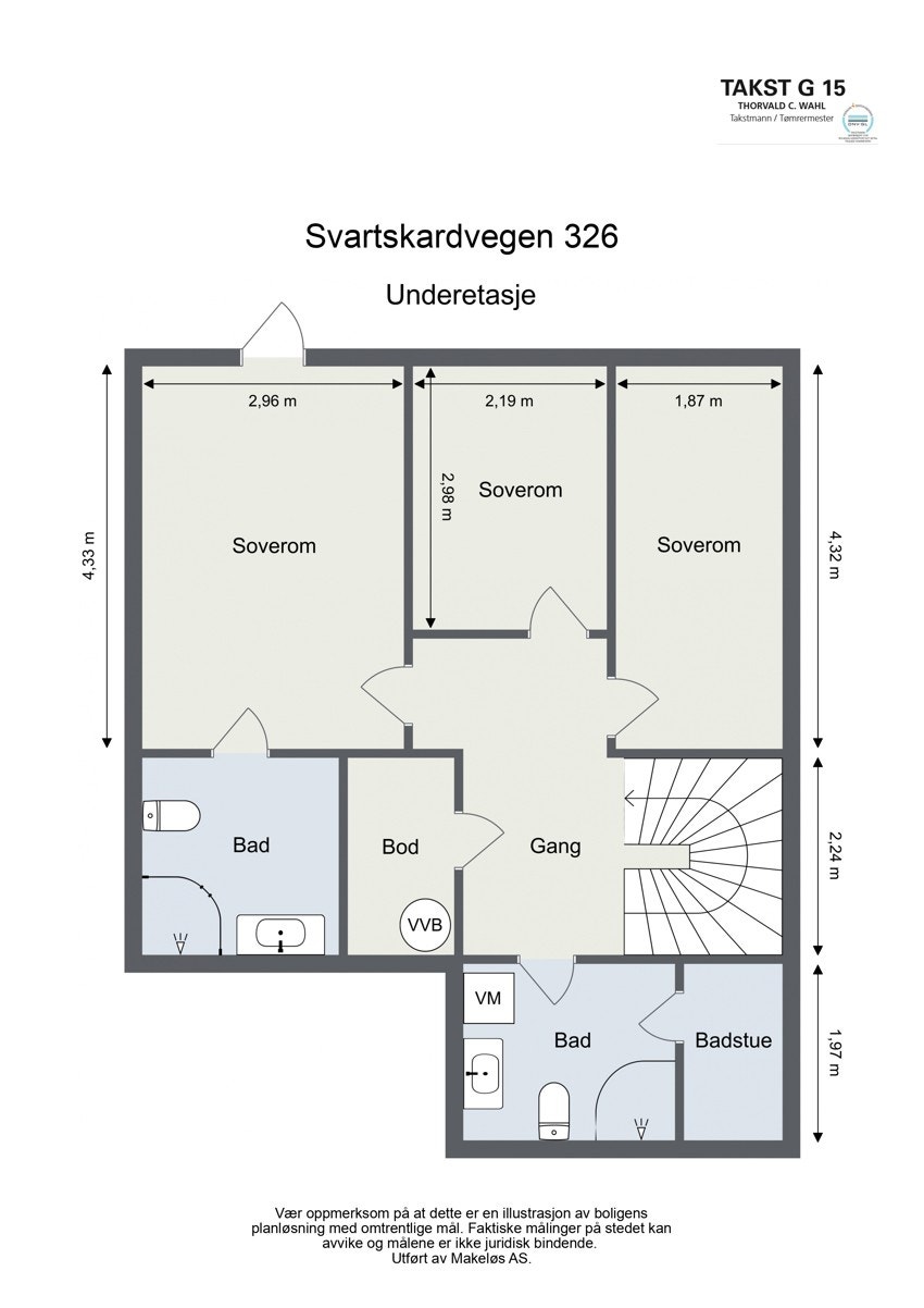 Plantegning underetasje Galleribilde