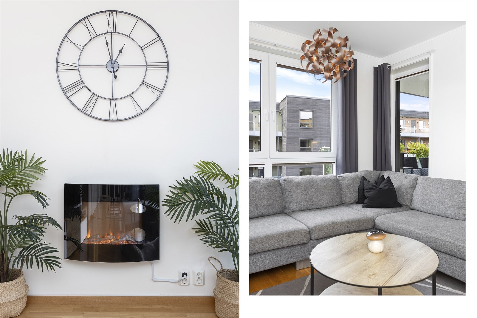 Romslig stue med store vindusflater som gir fantastiske innvendige lysforhold Galleribilde