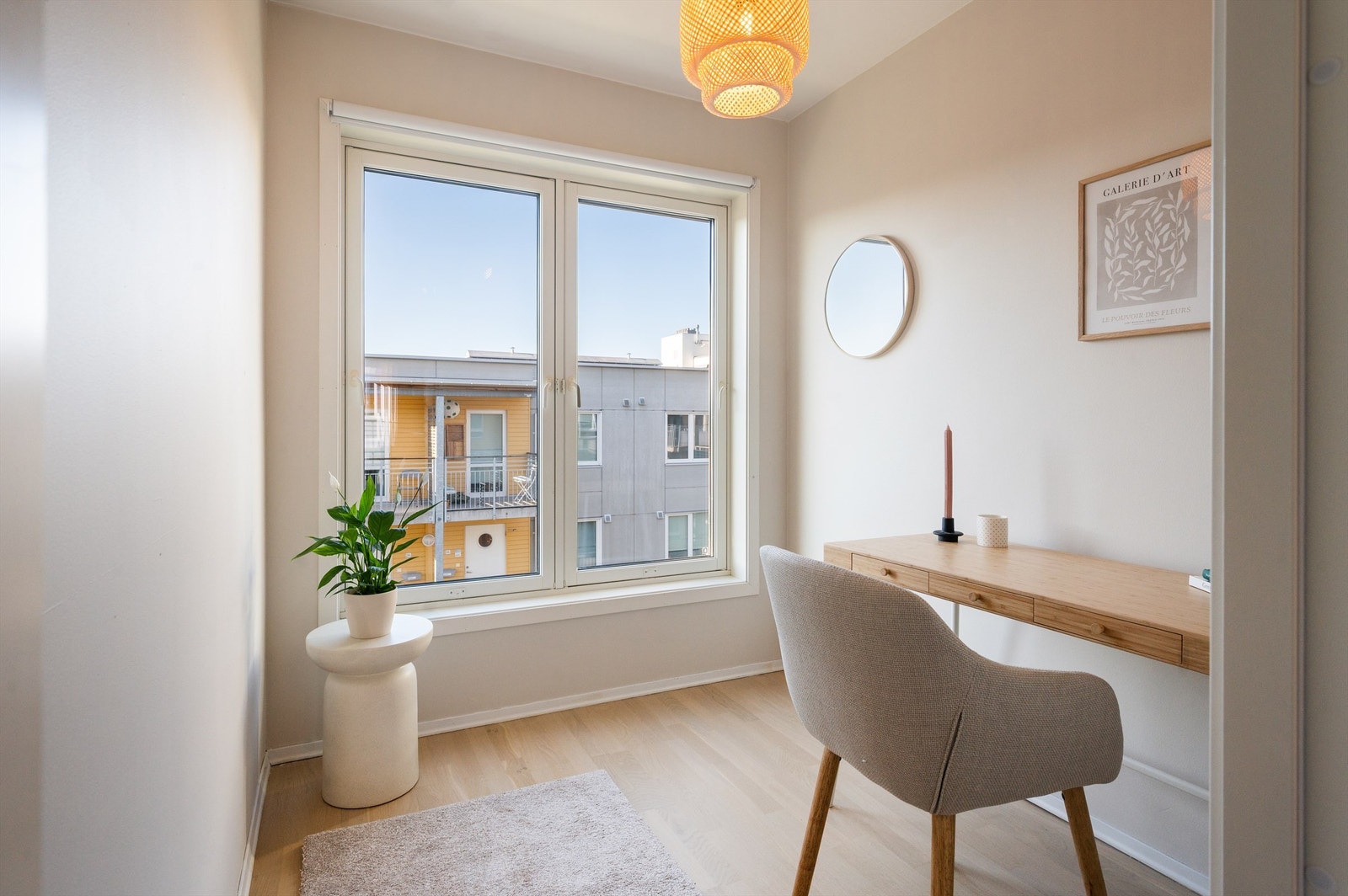 Det fjerde soverommet egner seg godt som hjemmekontor eller gjesterom. Galleribilde