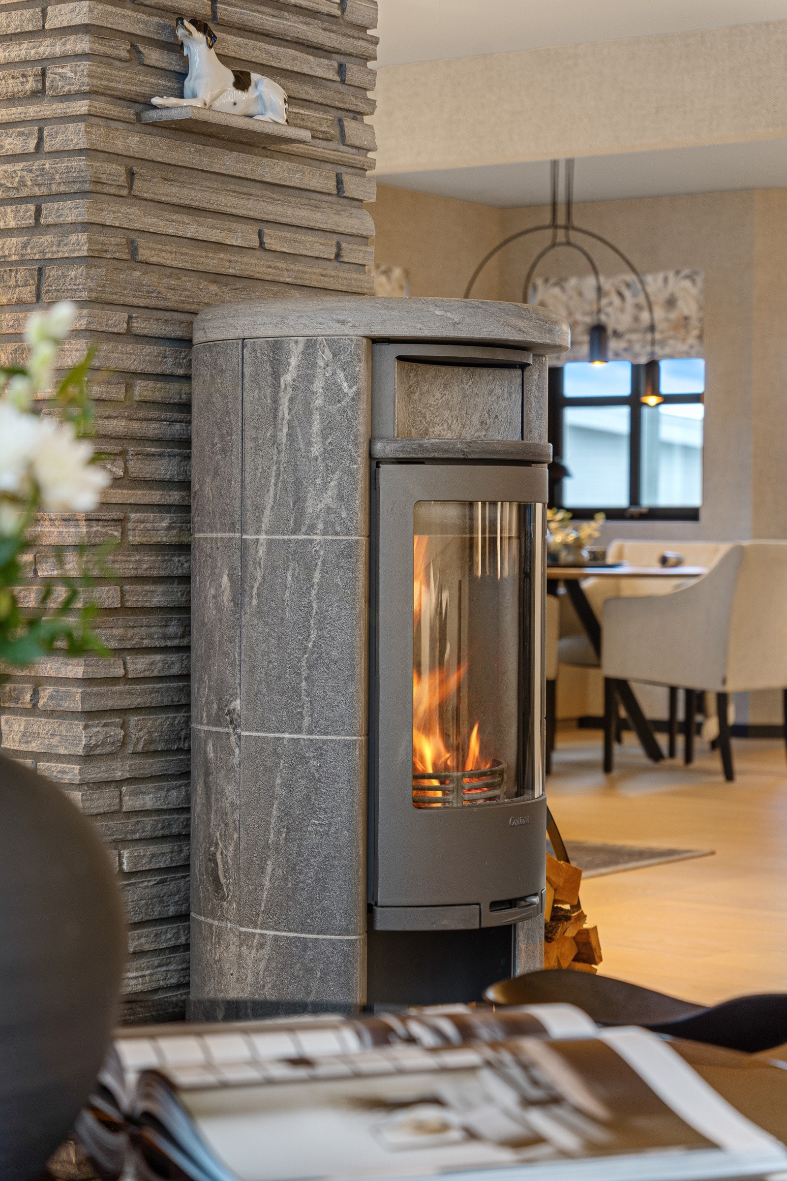 Herlig med peis - Klebersten som gir godt med varme Galleribilde