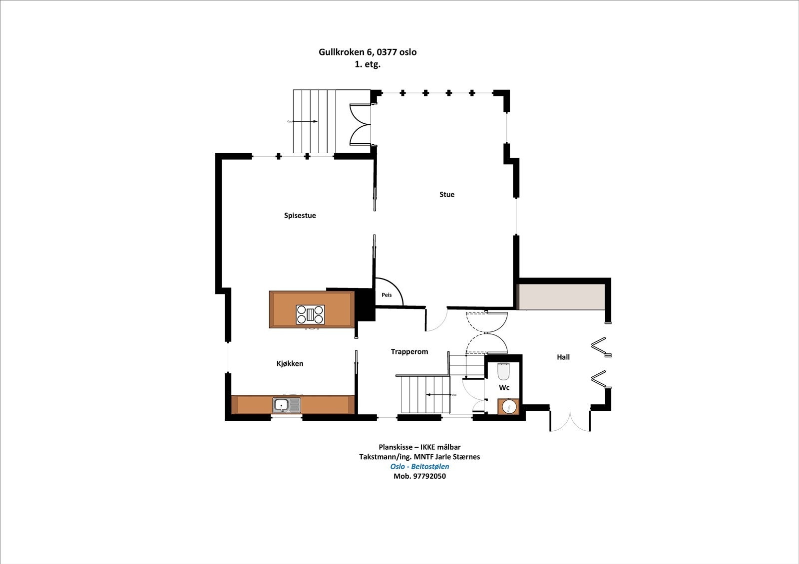 Plantegning 1. etasje. Galleribilde