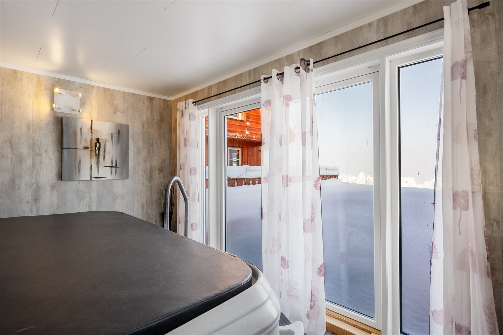 Innredet rom som har blitt benyttet som velværerom. Galleribilde