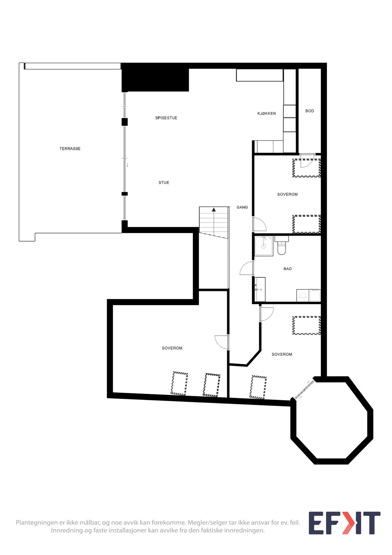 Planløsning - 4.etasje. Galleribilde