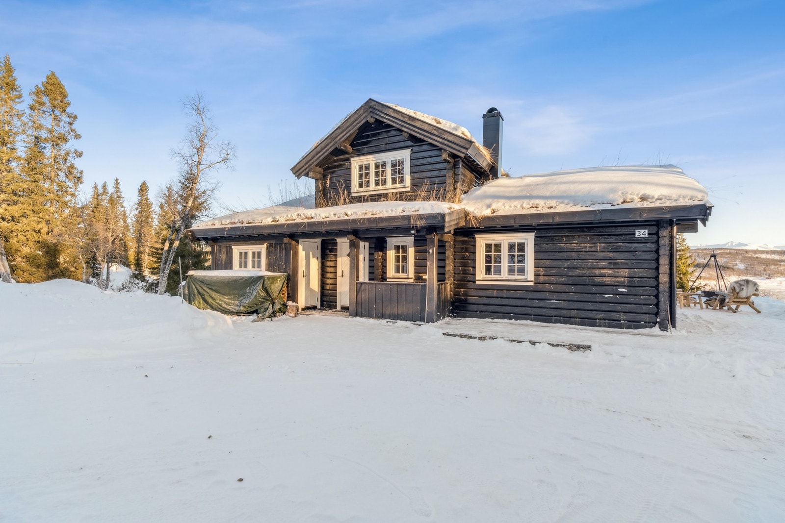 Hytten er levert av Øverbygg. Galleribilde