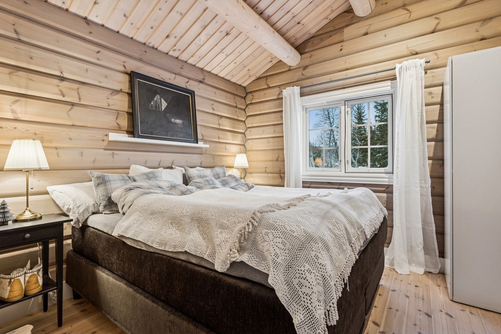 Hytten har totalt tre soverom. Galleribilde