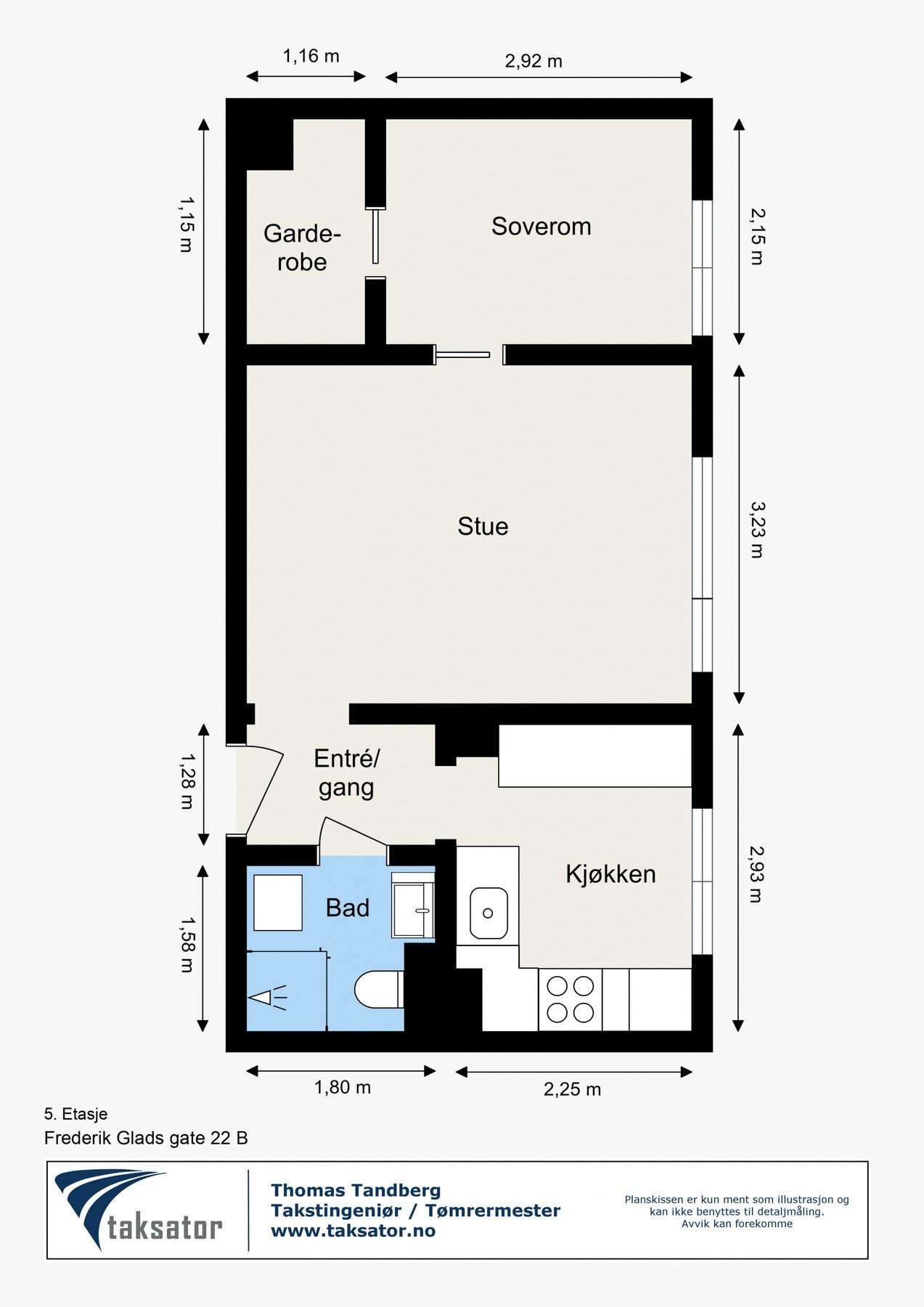 Leiligheten har en optimal planløsning som inneholder praktisk entré/gang, stor stue, separat kjøkken, tidløst baderom, soverom av god størrelse og walk-in-closet. Galleribilde