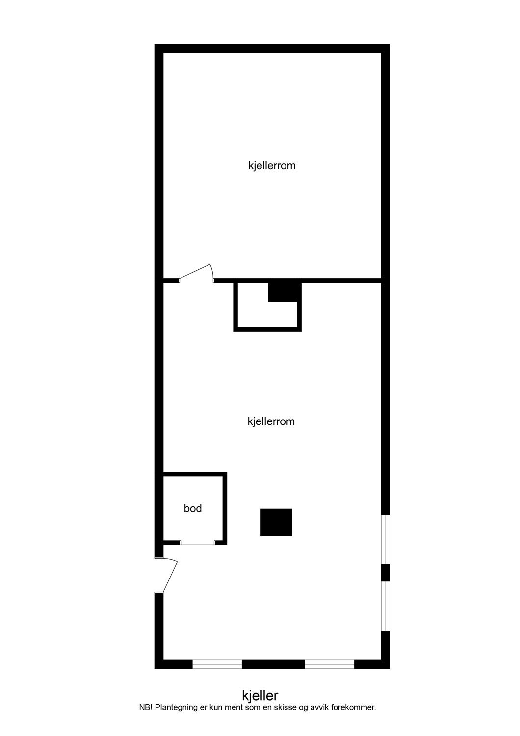 Plantegning kjeller Galleribilde
